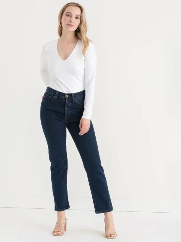 Ricki's Tees & Tanks*Long Sleeve V-Neck Bodysuit