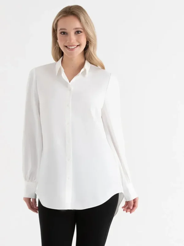 Ricki's Tees & Tanks*Longer Length Collared Blouse