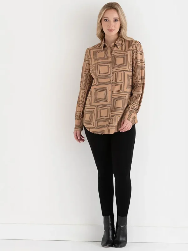 Ricki's Tees & Tanks*Longer Length Collared Blouse