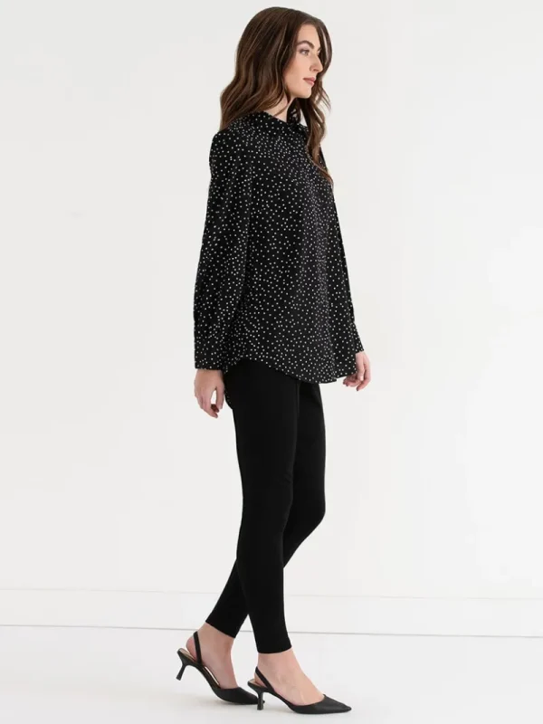 Ricki's Tees & Tanks*Longer Length Collared Blouse