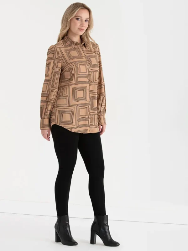 Ricki's Tees & Tanks*Longer Length Collared Blouse