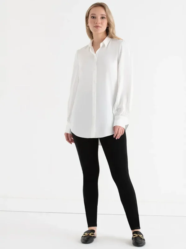 Ricki's Tees & Tanks*Longer Length Collared Blouse