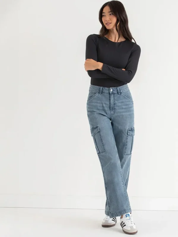 Ricki's Jeans*Lucy Loose Straight Cargo Jeans