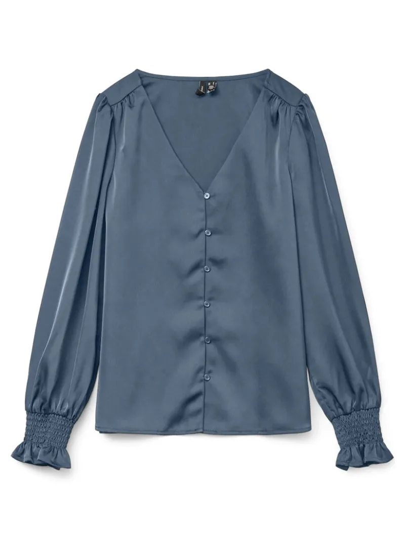 maxine_smock_button_top___0-2.webp Ricki's Shirts & Blouses*Maxine Smock Button Top | Vero Moda
