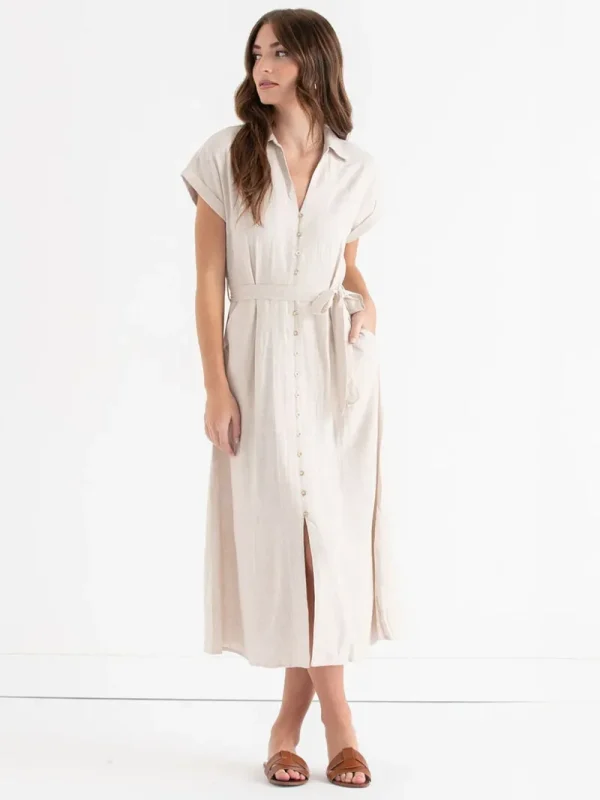 Ricki's Maxi & Midi Dresses*Midi Linen Shirtdress