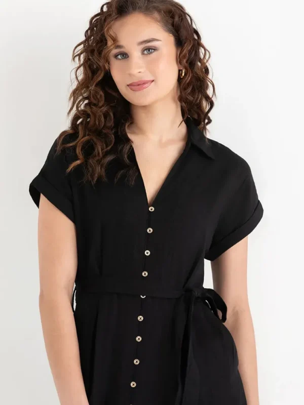 Ricki's Maxi & Midi Dresses*Midi Linen Shirtdress