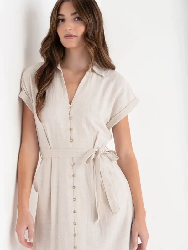 Ricki's Maxi & Midi Dresses*Midi Linen Shirtdress