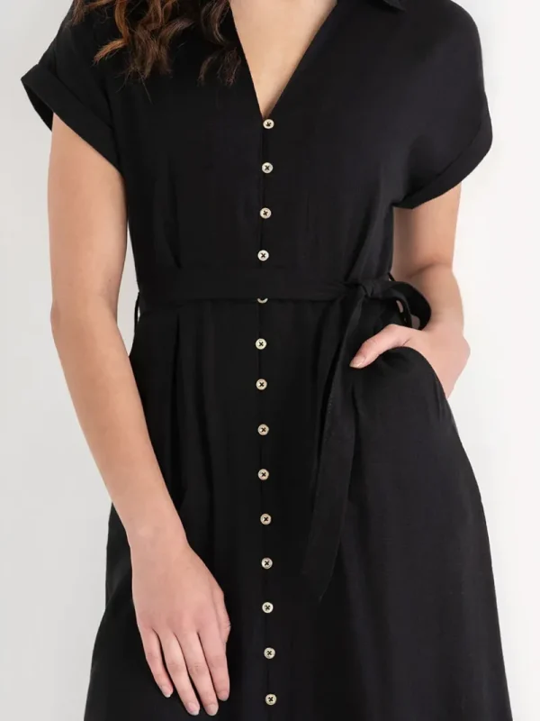 Ricki's Maxi & Midi Dresses*Midi Linen Shirtdress