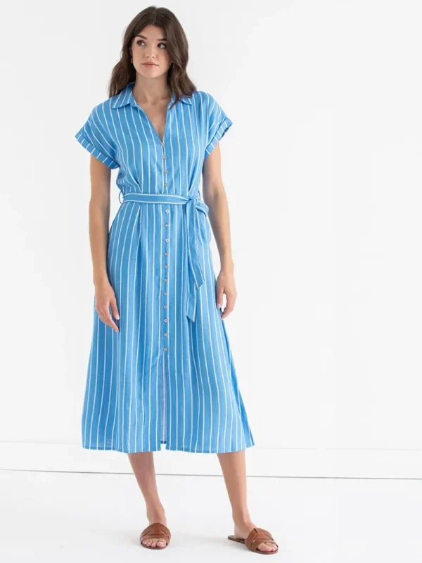 Ricki's Maxi & Midi Dresses*Midi Linen Shirtdress