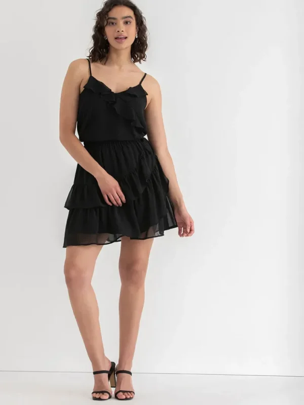 Ricki's Skirts & Shorts*Mini Chiffon Ruffle Skirt