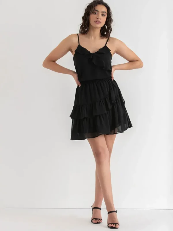 Ricki's Skirts & Shorts*Mini Chiffon Ruffle Skirt