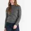 Ricki's Sweaters & Cardigans*Mock Neck Pearl Pullover Sweater