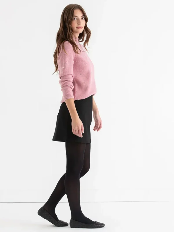 Ricki's Sweaters & Cardigans*Mock Neck Pearl Pullover Sweater