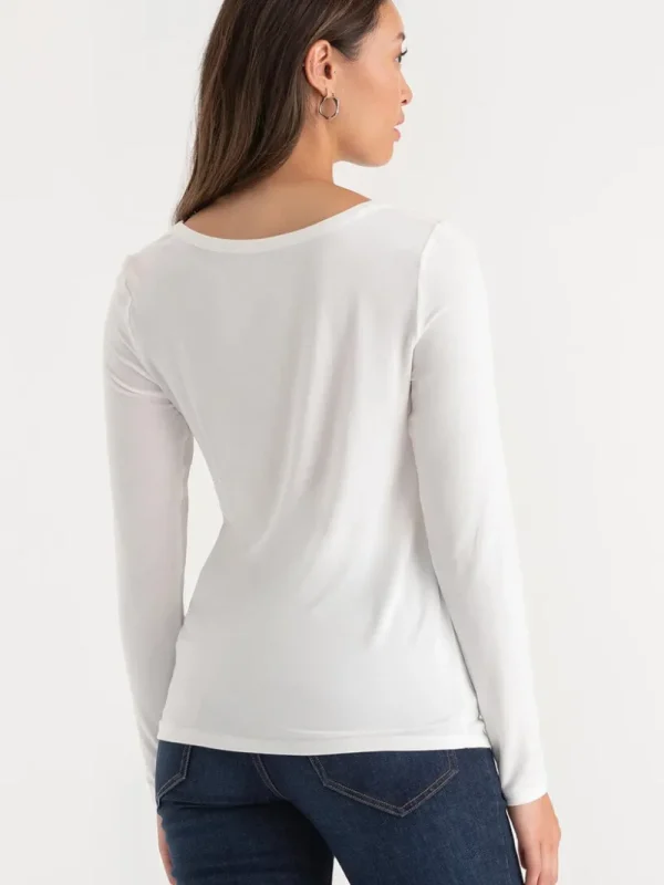 Ricki's Tees & Tanks*Modal Long Sleeve Scoop Neck Top
