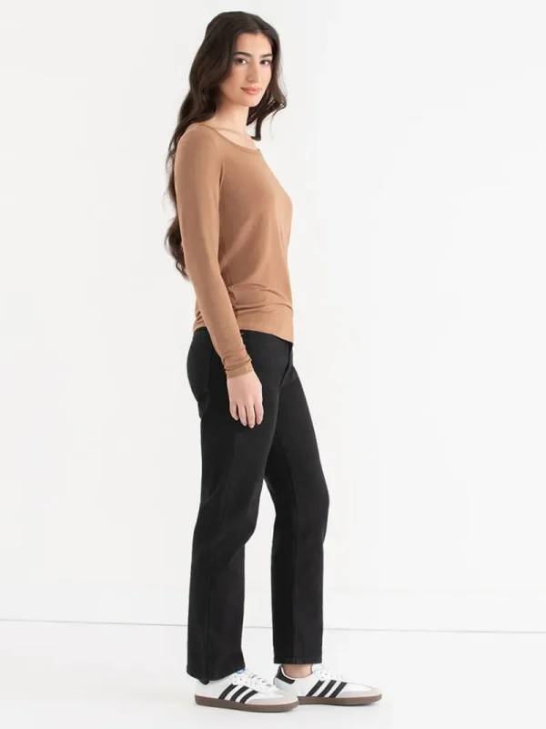 Ricki's Tees & Tanks*Modal Long Sleeve Scoop Neck Top