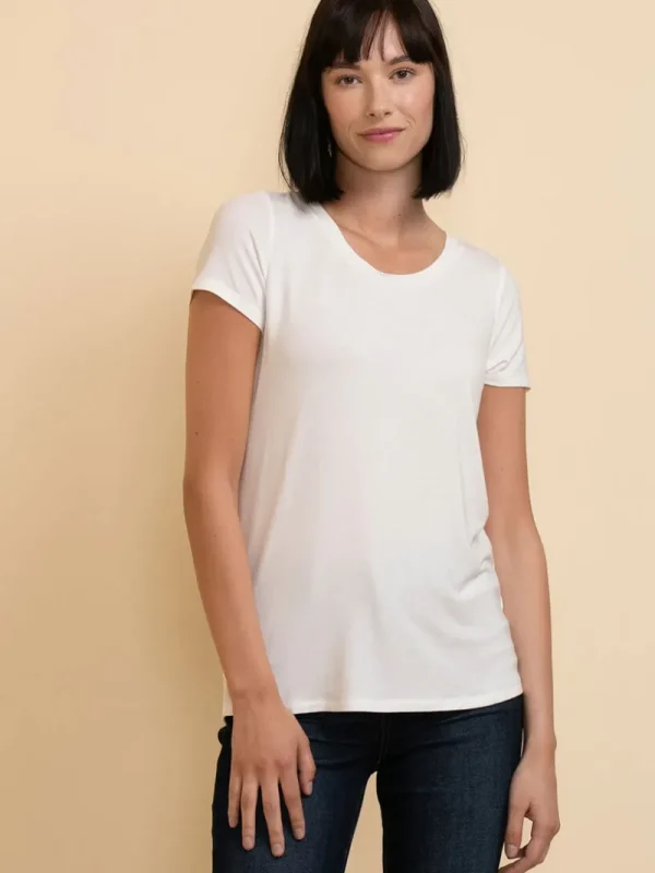 Ricki's Tees & Tanks*Modal Short Sleeve Scoop Neck Top