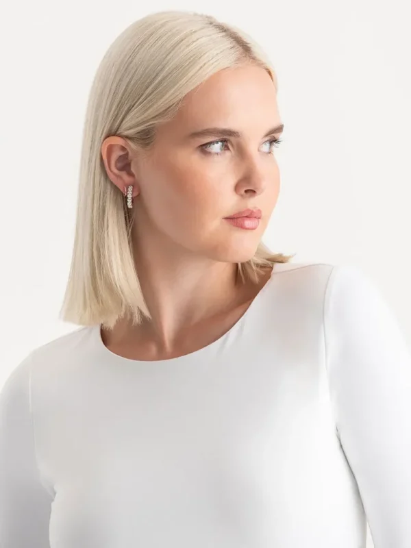 Ricki's Earrings*Multi-Pearl and Metal Hoops