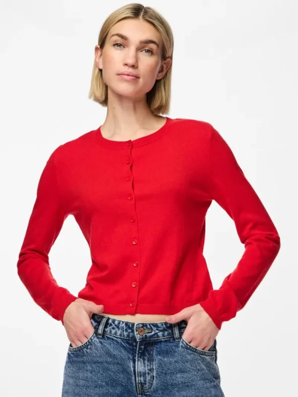 Ricki's Sweaters & Cardigans*Natalie Long Sleeve Round Neck Knit Cardigan | PIECES