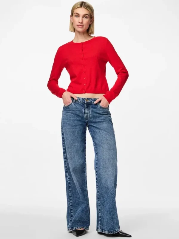 Ricki's Sweaters & Cardigans*Natalie Long Sleeve Round Neck Knit Cardigan | PIECES