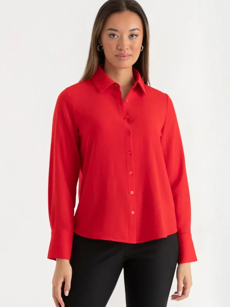 nicole_textured_buttondow_5-2.webp Ricki's Shirts & Blouses*Nicole Textured Button-Down Shirt