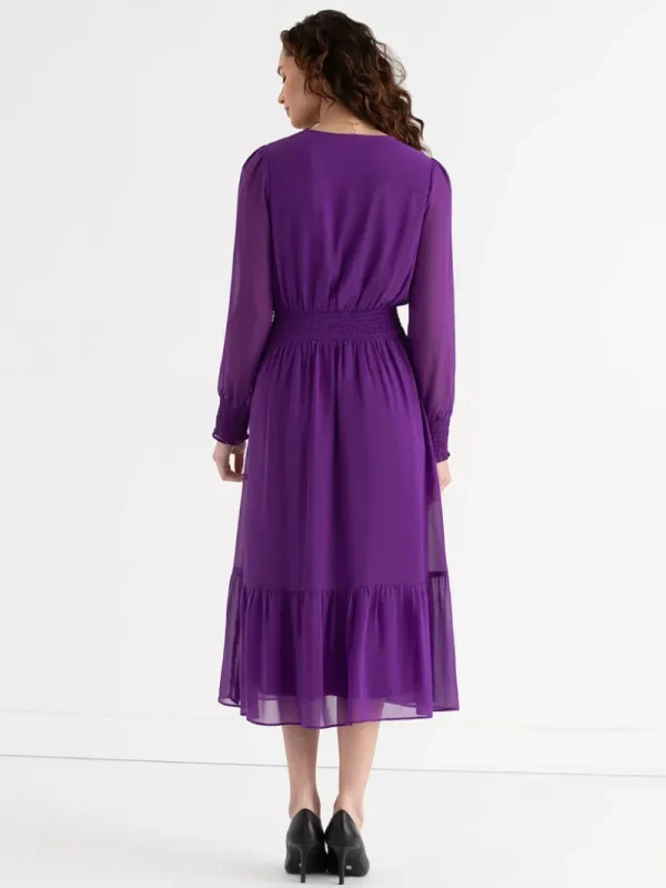 Ricki's Maxi & Midi Dresses*Nova Smocked Midi Dress in Chiffon