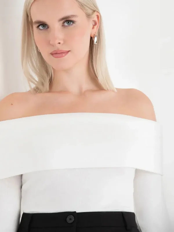 Ricki's Tees & Tanks*Off the Shoulder Hacci Top