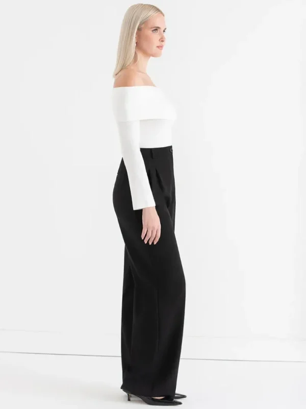 Ricki's Tees & Tanks*Off the Shoulder Hacci Top