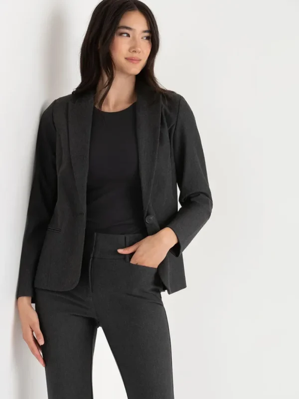 Ricki's Blazers*Oxford Classic Suit Blazer in Luxe Ponte
