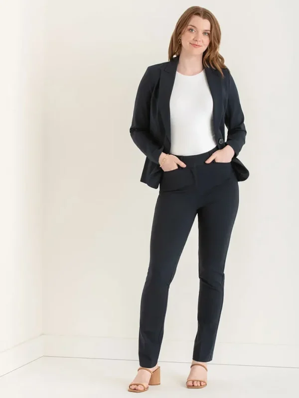 Ricki's Blazers*Oxford Classic Suit Blazer in Luxe Ponte