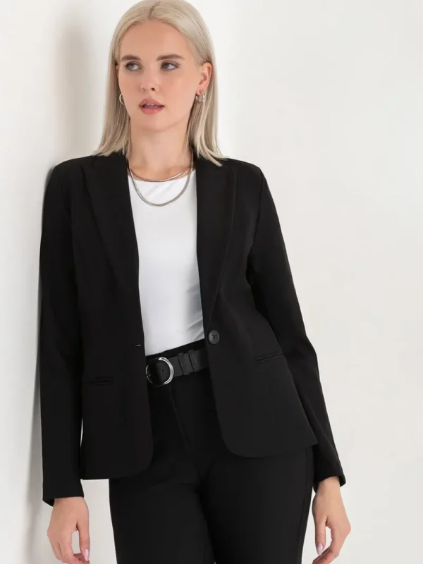 Ricki's Blazers*Oxford Classic Suit Blazer in Luxe Ponte