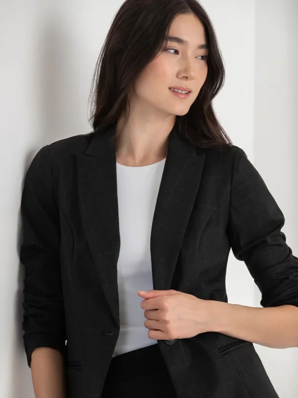Ricki's Blazers*Oxford Classic Suit Blazer in Luxe Ponte