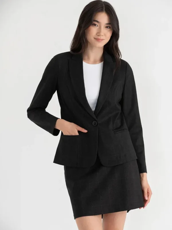 Ricki's Blazers*Oxford Classic Suit Blazer in Luxe Ponte