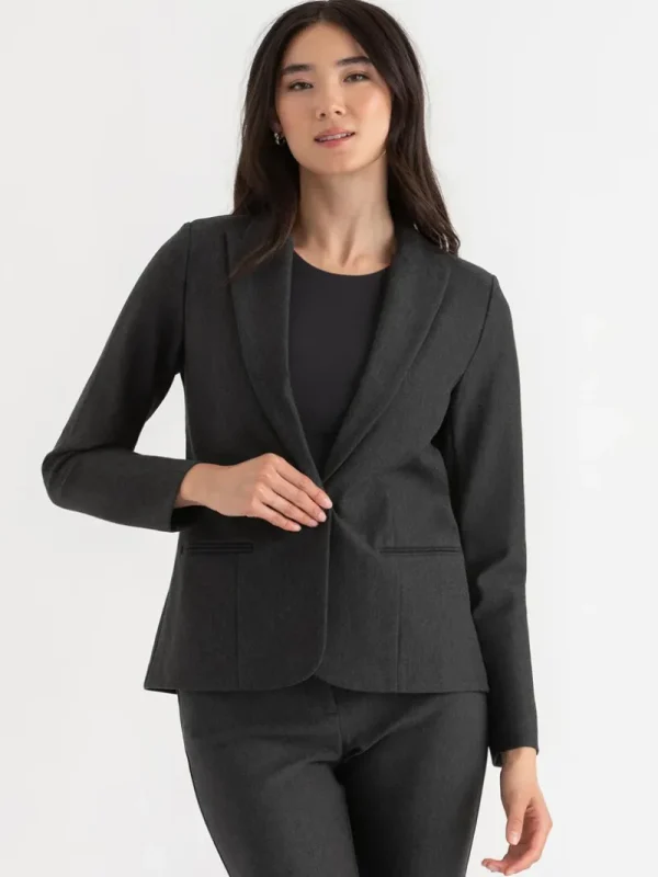 Ricki's Blazers*Oxford Classic Suit Blazer in Luxe Ponte