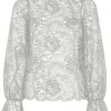 Ricki's Shirts & Blouses*Paula Long Sleeve Lace Top | PIECES
