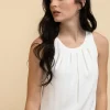 Ricki's Shirts & Blouses*Paulina Pleat Neck Sleeveless Blouse