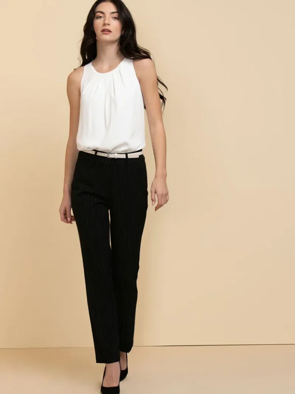 Ricki's Shirts & Blouses*Paulina Pleat Neck Sleeveless Blouse