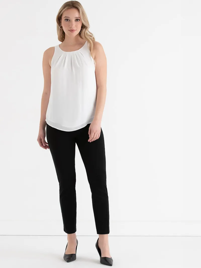 paulina_pleat_neck_sleeve_4-3.webp Ricki's Shirts & Blouses*Paulina Pleat Neck Sleeveless Blouse