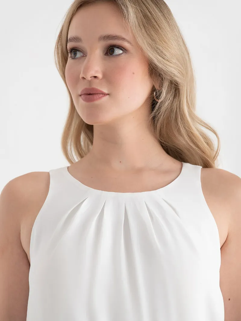 paulina_pleat_neck_sleeve_5-3.webp Ricki's Shirts & Blouses*Paulina Pleat Neck Sleeveless Blouse