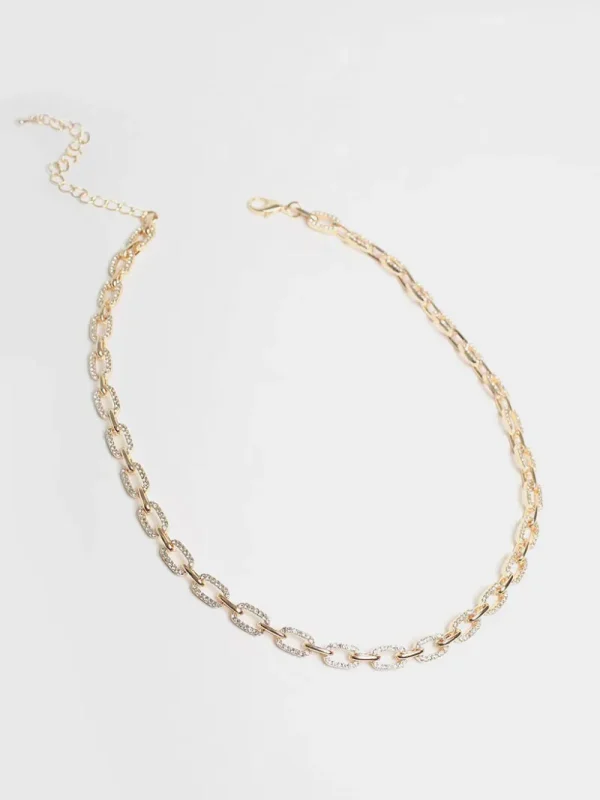 Ricki's Necklaces*Pave Chain-Link Necklace