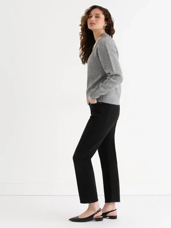 Ricki's Sweaters & Cardigans*Pearl Collar Pullover Sweater