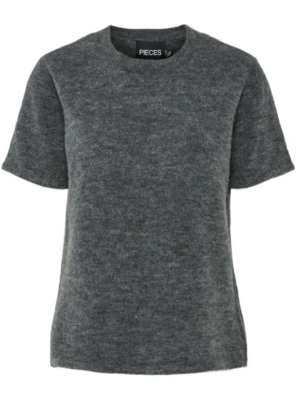 Ricki's Shirts & Blouses*Piko Short Sleeve O-Neck Knit Top | Pieces