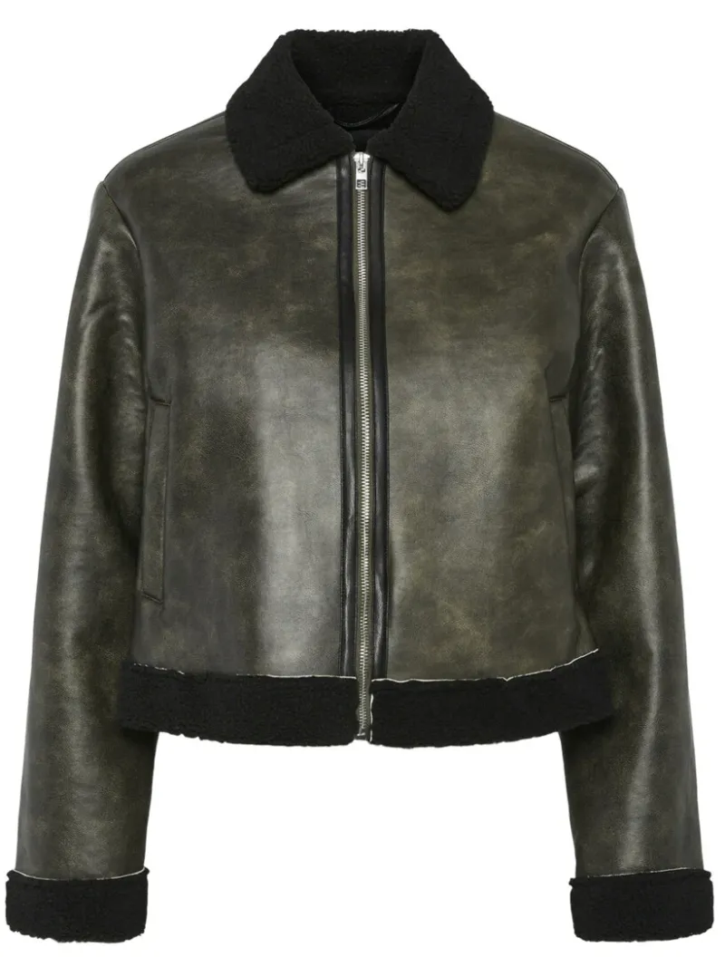 pippi_short_faux_leather__0.webp Ricki's Coats & Jackets*Pippi Short Faux Leather Jacket | PIECES