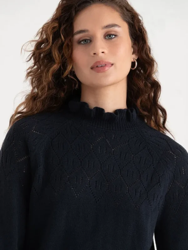 Ricki's Sweaters & Cardigans*Pointelle Ruffle Sweater