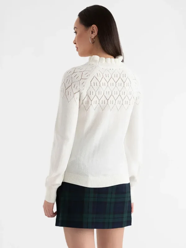 Ricki's Sweaters & Cardigans*Pointelle Ruffle Sweater