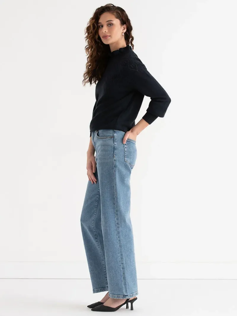 pointelle_ruffle_sweater_5.webp Ricki's Sweaters & Cardigans*Pointelle Ruffle Sweater