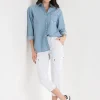 Ricki's Shirts & Blouses*Relaxed Denim Button-Up Shirt