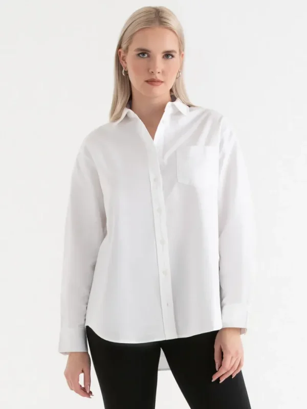 Ricki's Shirts & Blouses*Relaxed Fit Cotton Oxford Shirt
