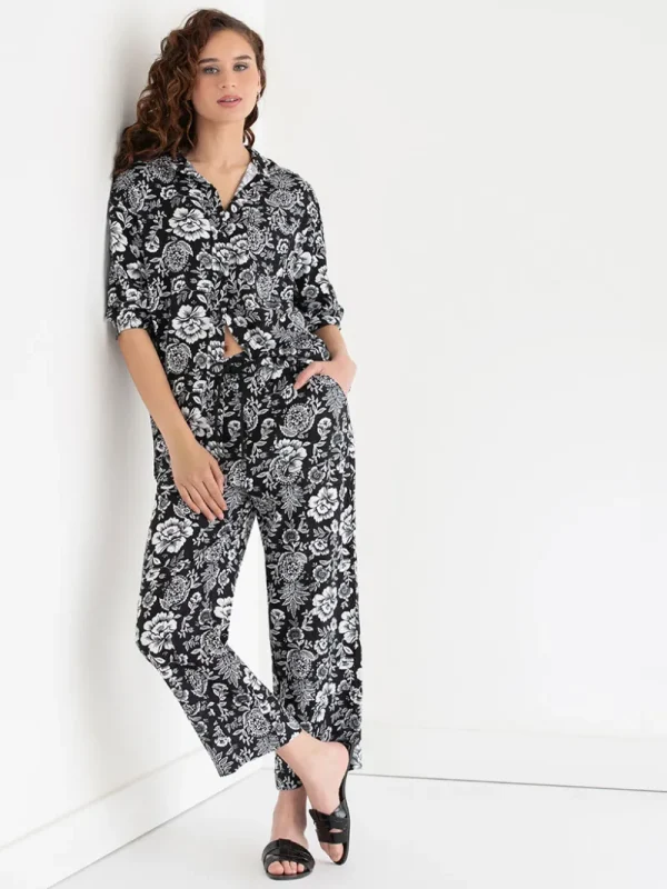 Ricki's Shirts & Blouses*Relaxed Fit Linen Button-Up Shirt