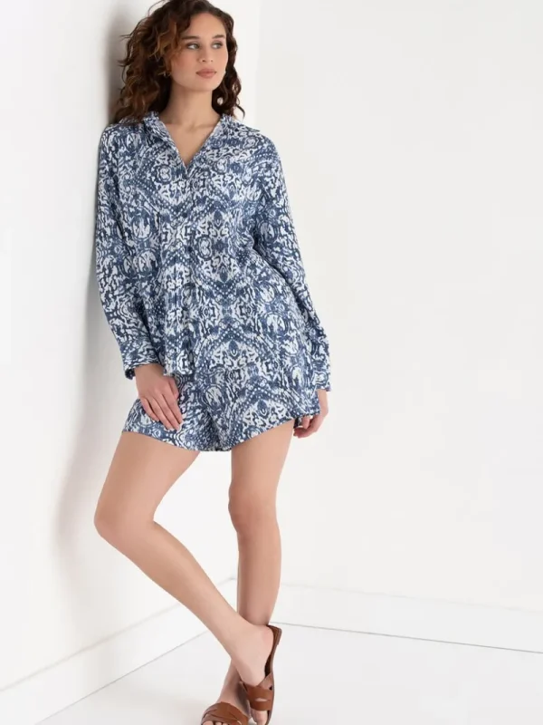 Ricki's Shirts & Blouses*Relaxed Fit Linen Button-Up Shirt