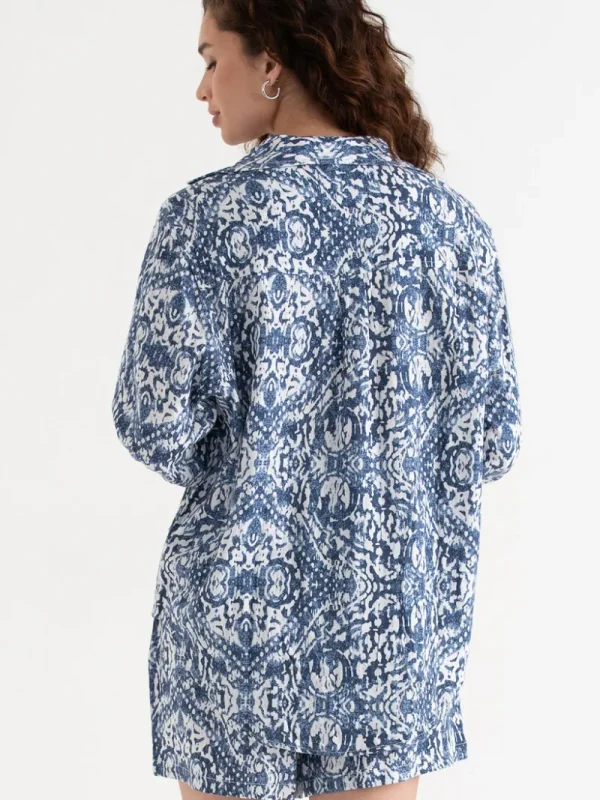 Ricki's Shirts & Blouses*Relaxed Fit Linen Button-Up Shirt